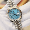 Montre Homme – Day-Date Arabic Blue Dial